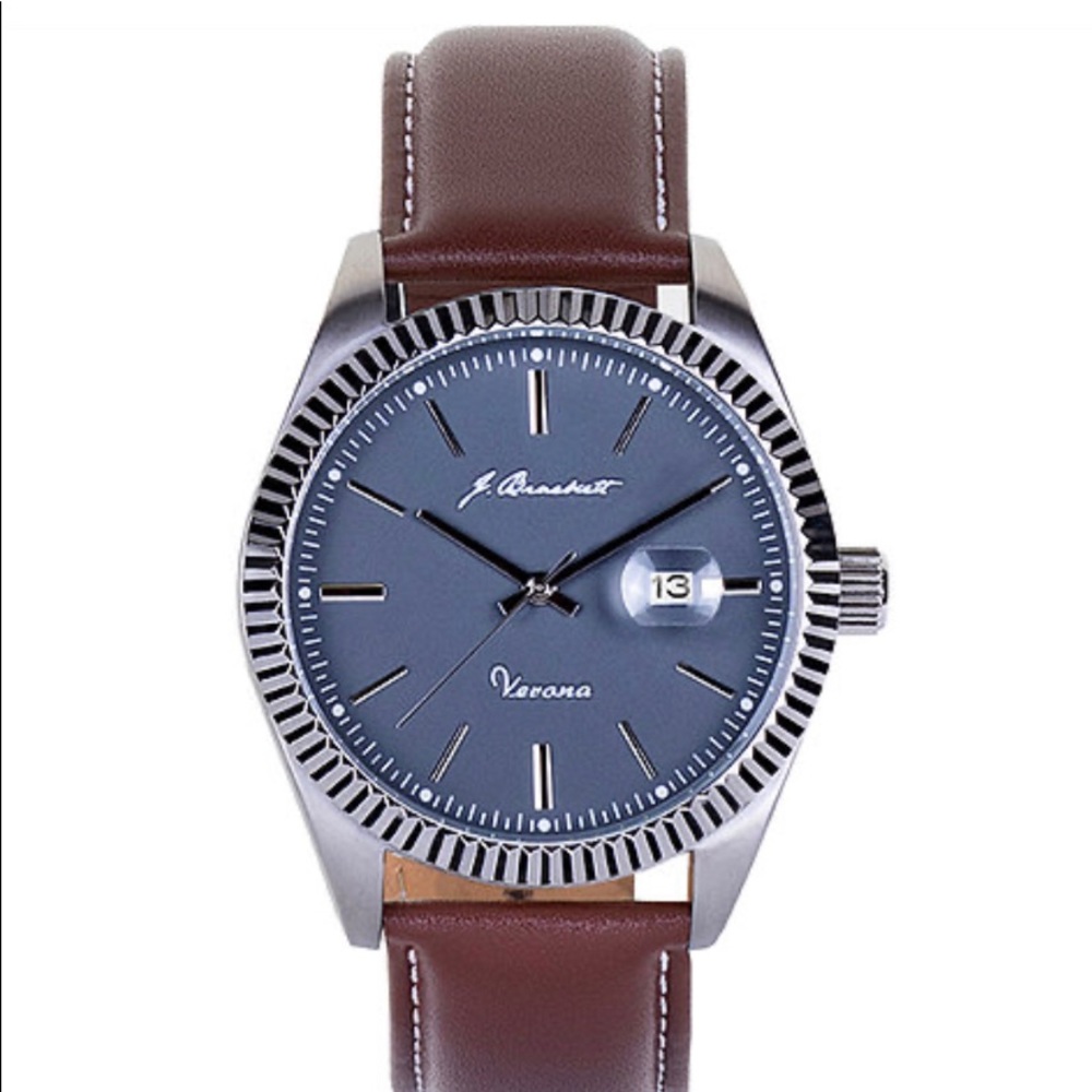 J.Brackettco VERONA - Grey - Brown Leather